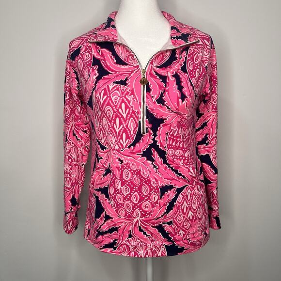 Lily Pulitzer In Coco Safari Skipper Popover Sweater Top Womens XS - Picture 1 of 8